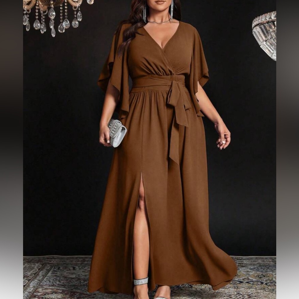 Elegant Light Purple Maxi Dress - Picture 5 of 16